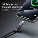 Vyvylabs Superb Series Fast Charging Cable USB to Type-C 3A 1M Dark Gray- VCJLUL-GY